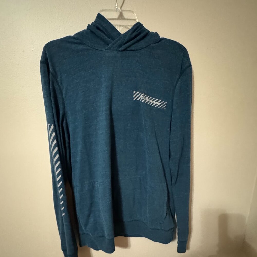 🆔 261 Am Eagle Seriously Soft Hoodie | Blue Heather Knit | Lightweight Pullover